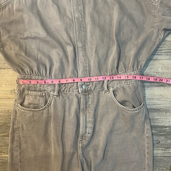 Zara XL Gray Cargo Jumper, jumpsuit (like new, small spot on sleeve pictured) - Picture 5 of 13